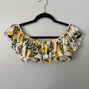 Lemon off shoulder bikini